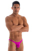 M74 - Mens Micro Pouch Full Back Bikini - Solids 3452 Fuchsia - Skinzwear