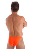 M74 - Mens Micro Pouch Full Back Bikini - Solids 6402 Blazing orange - Skinzwear