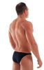 M74 - Mens Micro Pouch Full Back Bikini - Solids 6407 Black - Skinzwear