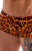 M76 - Mens Fitted Pouch Boxer Swim Trunks - Prints 3153 Golden leopard - Skinzwear