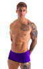 M76 - Mens Fitted Pouch Boxer Swim Trunks - Solids 3453 Royal purple - Skinzwear