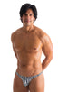 M77 - Mens Micro Pouch Swimsuit Thong - Prints 3150 Zebra - Skinzwear