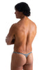 M77 - Mens Micro Pouch Swimsuit Thong - Prints 3150 Zebra - Skinzwear