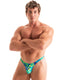 M77 - Mens Micro Pouch Swimsuit Thong - Prints 8159 Tahitian rainforest - Skinzwear