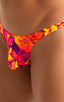 M77 - Mens Micro Pouch Swimsuit Thong - Prints 8163 Tahitian sunset - Skinzwear