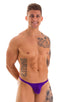 M77 - Mens Micro Pouch Swimsuit Thong - Solids 3453 Royal purple - Skinzwear