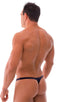 M77 - Mens Micro Pouch Swimsuit Thong - Wet Look 0007 Black - Skinzwear