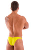 M79 - Mens Micro Fitted Pouch Puckered Back Bikini - Solids 4405 Sunshine yellow - Skinzwear