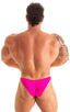 M79POS - Mens Posing Suit Fitted Pouch Puckered Back - Solids 3452 Fuchsia - Skinzwear