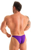 M79POS - Mens Posing Suit Fitted Pouch Puckered Back - Solids 3453 Royal purple - Skinzwear