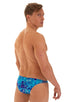 M80 - Mens Enhancing Pouch Swim Brief - Prints 9155 New world blue - Skinzwear