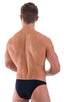 M82 - Mens Large Pouch 3/4 Back Bikini - Solids 6407 Black - Skinzwear