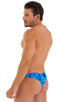 M84 - Mens Tanga Cheekini Bikini - Prints 9155 New world blue - Skinzwear