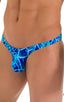 M84 - Mens Tanga Cheekini Bikini - Prints 9155 New world blue - Skinzwear