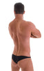 M84 - Mens Tanga Cheekini Bikini - Solid Sheer Semi Sheer 1537 Black - Skinzwear
