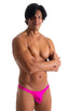 M84 - Mens Tanga Cheekini Bikini - Solids 3452 Fuchsia - Skinzwear
