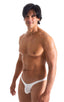M84 - Mens Tanga Cheekini Bikini - Solids 3499 - 2500 Optic white - White peep show - Skinzwear
