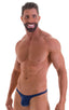M84 - Mens Tanga Cheekini Bikini - Solids 9409 Navy - Skinzwear