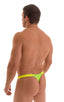 M87 - Mens Color Blocked T Back Thong - Solid Sheer Semi Sheer 5536 - 5538 Lime - Neon chartreuse - Skinzwear