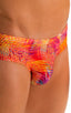 M88 - Mens Pouch Brief Swimsuit - Tan Through 1750 Orange jungle - Skinzwear