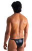 M90 - Mens 4 way Adjustable Micro Bikini Tanga - Metallics 9852 - 6407 Black ice - Black - Skinzwear