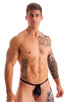 M90 - Mens 4 way Adjustable Micro Bikini Tanga - Metallics 9852 - 6407 Black ice - Black - Skinzwear
