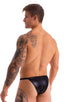 M90 - Mens 4 way Adjustable Micro Bikini Tanga - Metallics 9852 - 6407 Black ice - Black - Skinzwear