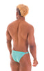 M90 - Mens 4 way Adjustable Micro Bikini Tanga - Solids 2455 Aquamarine - Skinzwear