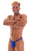 M90 - Mens 4 way Adjustable Micro Bikini Tanga - Solids 3451 Imperial blue - Skinzwear
