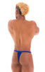 M90 - Mens 4 way Adjustable Micro Bikini Tanga - Solids 3451 Imperial blue - Skinzwear