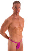M90 - Mens 4 way Adjustable Micro Bikini Tanga - Solids 3452 Fuchsia - Skinzwear