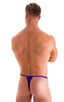 M90 - Mens 4 way Adjustable Micro Bikini Tanga - Solids 3453 Royal purple - Skinzwear