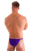 M90 - Mens 4 way Adjustable Micro Bikini Tanga - Solids 3453 Royal purple - Skinzwear