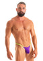 M94 - Mens Stuffit Pouch Triangle Back G-String Swimsuit - Solids