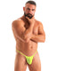 M94 - Mens Stuffit Pouch Triangle Back G - String Swimsuit - Solid Sheer 4556 Lemon lime - Skinzwear