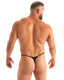 M94 - Mens Stuffit Pouch Triangle Back G - String Swimsuit - Solids 6407 Black - Skinzwear
