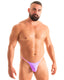 M94 - Mens Stuffit Pouch Triangle Back G - String Swimsuit - Solids 9877 - 9869 Amethyst blush - Sugar rush - Skinzwear