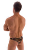 Tanga Cheekini Bikini in Camo and Semi Sheer Camo Printed Mesh, Front View; Tanga Cheekini Bikini in Camo and Semi Sheer Camo Printed Mesh, Rear View; Tanga Che
