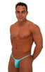 best seller mens sexy swimwear micro bikini aquamarine skinz swimsuit; Sunseeker Micro Pouch Half Back Bikini in Aquamarine 2; Sunseeker Micro Pouch Half Back B