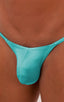 mens micro g string sexy swimsuit bikini in best seller aquamarine skinz swimwear; Stuffit Pouch G String Swimsuit in Aquamarine 2; Stuffit Pouch G String Swims