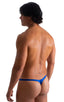 mens micro pouch thong back sexy swimsuit in swimwear fabric Imperial Blue; Stuffit Pouch Thong in Imperial Blue 2; Stuffit Pouch Thong in Imperial Blue 3; Stuf