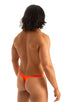 Mens Micro Pouch Swimsuit Thong  in Blazing Orange 1; Mens Micro Pouch Swimsuit Thong  in Blazing Orange 2; Mens Micro Pouch Swimsuit Thong  in Blazing Orange 3