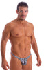 mens micro pouch thong back sexy swimsuit in swimwear fabric Mini Zebra; Stuffit Pouch Thong in Mini Zebra 2; Stuffit Pouch Thong in Mini Zebra 3; Stuffit Pouch