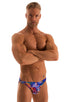 mens imternational male bikini swimsuit brief skinz speedo swimwear in Illumine; Bikini-Brief Swimsuit in Illumine, Rear View; Bikini-Brief Swimsuit in Illumine