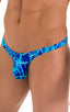 Tanga Cheekini Bikini in New World Blue, Front View; Tanga Cheekini Bikini in New World Blue, Rear View; Tanga Cheekini Bikini in New World Blue 4; Tanga Cheeki