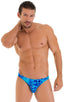 Bikini Brief Swimsuit in New World Blue, Front View; Bikini Brief Swimsuit in New World Blue, Rear View; Bikini Brief Swimsuit in New World Blue 4; Special Orde