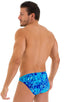 Bikini Brief Swimsuit in New World Blue, Front View; Bikini Brief Swimsuit in New World Blue, Rear View; Bikini Brief Swimsuit in New World Blue 4; Special Orde