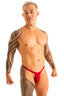 M44V - Mens Underwear Bravura Pouch Thong - Solids