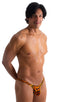 mens cheeky swimsuit micro skinz bikini swimwear in Golden Leopard 1; Tanga Cheekini Bikini in Golden Leopard 2; Tanga Cheekini Bikini in Golden Leopard 3; Tang