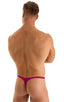 T Back Thong Swimsuit in Magenta, Front View; T Back Thong Swimsuit in Magenta, Rear View; T Back Thong Swimsuit in Magenta, Front Alternative; Special Order No